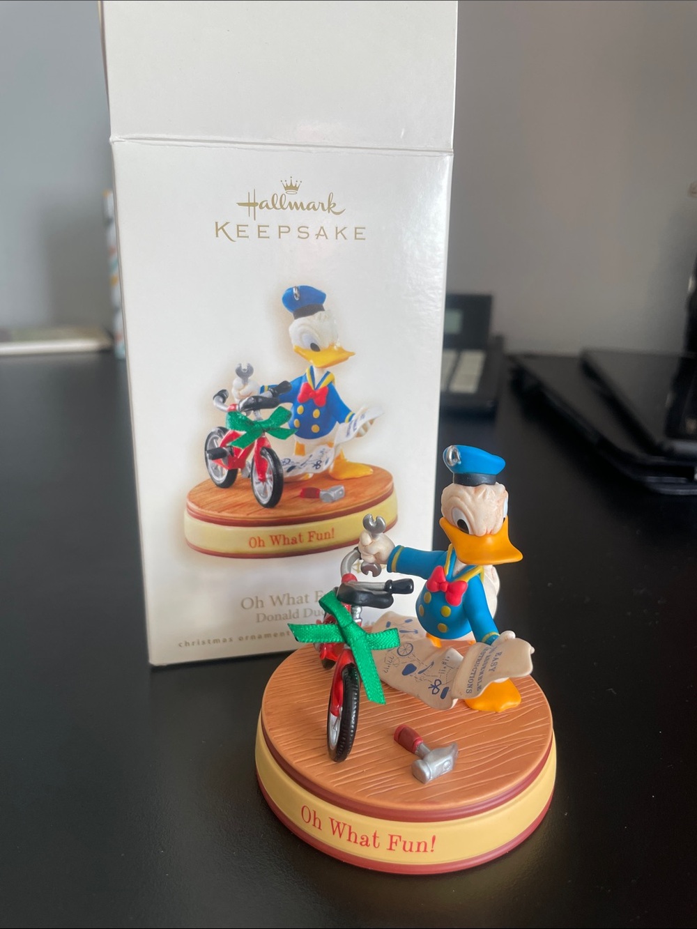 Hallmark Donald Duck Figurine Ornament in Blue, Yellow & Red